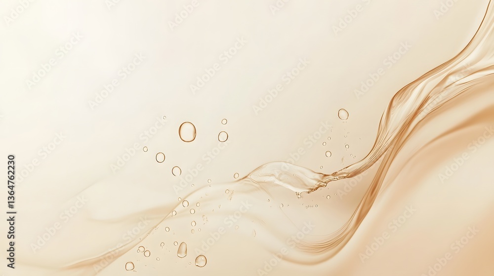 Poster abstract beige texture, soft swirls and gradients creating a calm ambiance, suitable for backgrounds