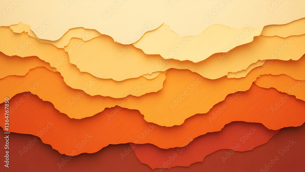 Poster abstract topographic pattern with layered paper texture for artistic backgrounds
