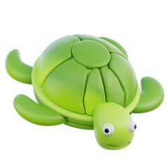 Turtle 3D Illustration