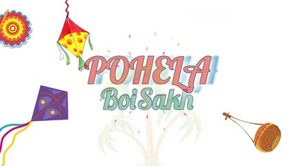 Bengali New Year, Pohela Boishakh Background Design Template, Nabo Borsho Design