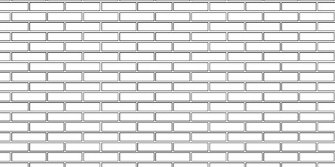 Urban white, black brick cement rough row wallpaper background. Abstract vector empty stucco masonry pavement floor and wall limestone brickwork concrete texture.