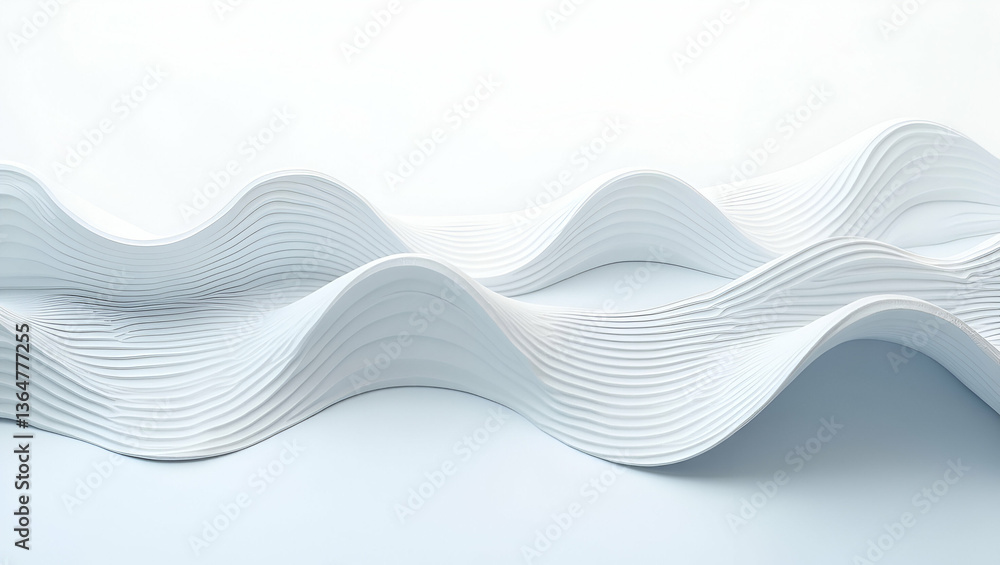 Poster dynamic wave fractals meet angular lines: a unique digital tile aesthetic in flat vector illustratio