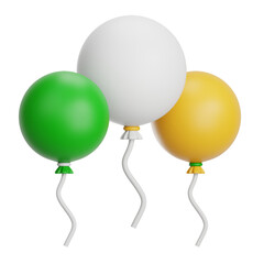 Saint Patrick Balloons 3D Illustration © Spacelabs