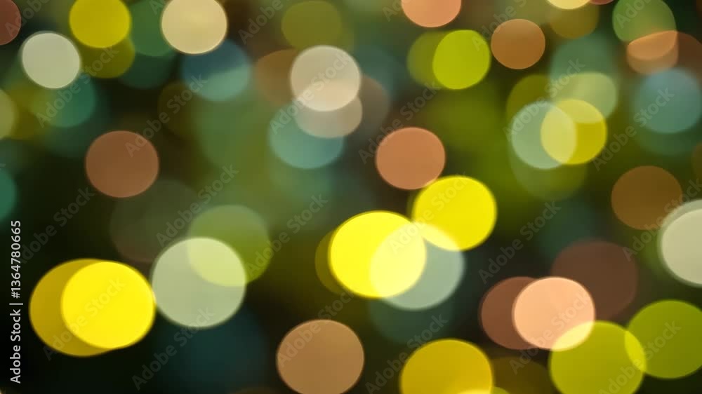 Poster abstract bokeh background with circular lights