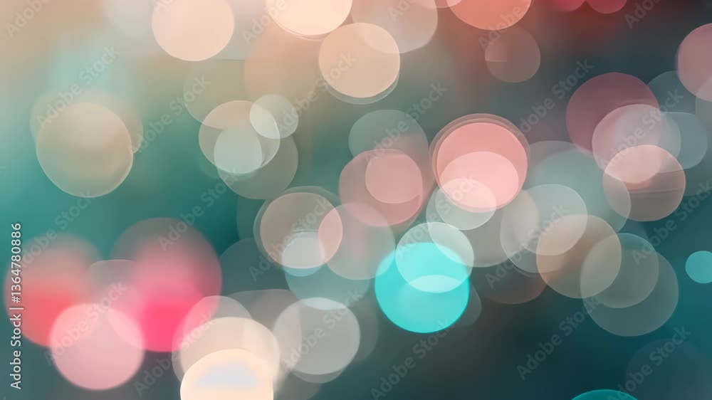 Poster abstract bokeh background with colorful circles
