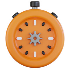 Time Management 3D Illustration