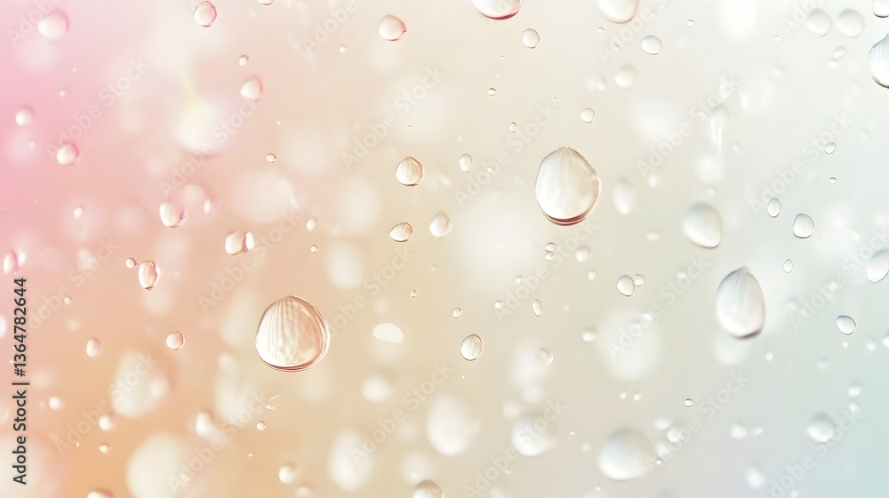 Poster soft pastel backdrop with blurred bokeh, ideal for elegant design projects, perfect for text overlay