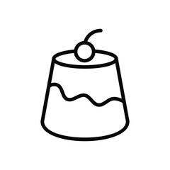 Pudding Vector icon