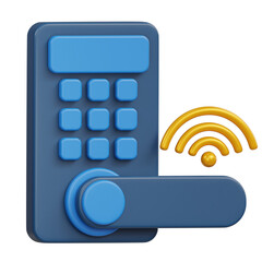 Smart Lock 3D Illustration