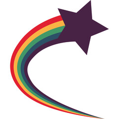 Rainbow Shooting Star