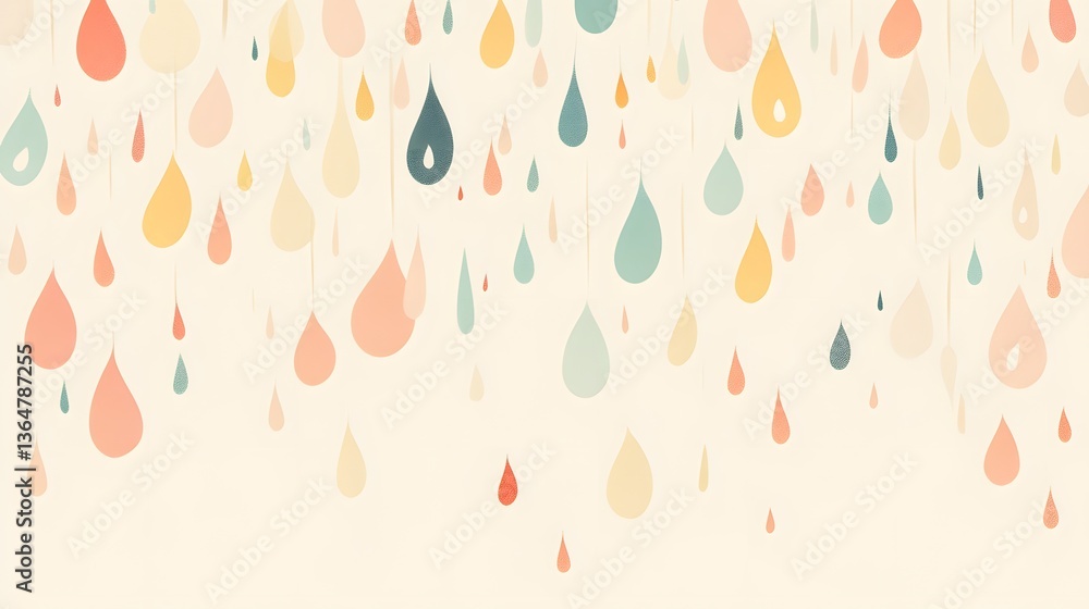 Poster abstract colorful pattern, vibrant splashes of color on soft background, ideal for creative projects