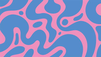 70s color background vector. Retro wall decoration, groovy, trippy, geometric shape. Vintage hippie wall art for interior, decorative, banner, cover, card.