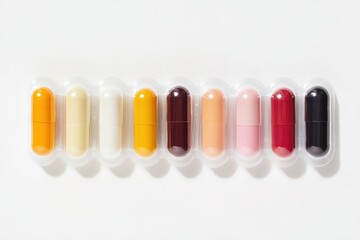 Colorful Pills in Blister Pack, a spectrum of medical options