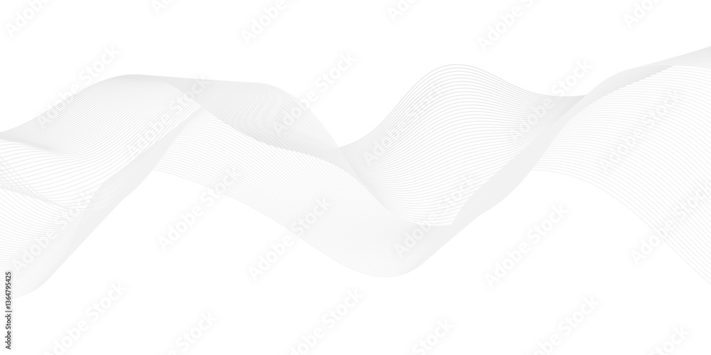 Poster modern glowing wavy lines with technology connection concept. abstract technology lines mesh backgro