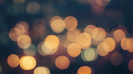 Fototapeta premium Warm Defocused Bokeh Lights in Soft Focus