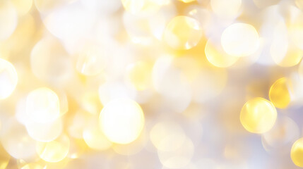 Obraz premium Golden Bokeh Lights with Soft Abstract Glow