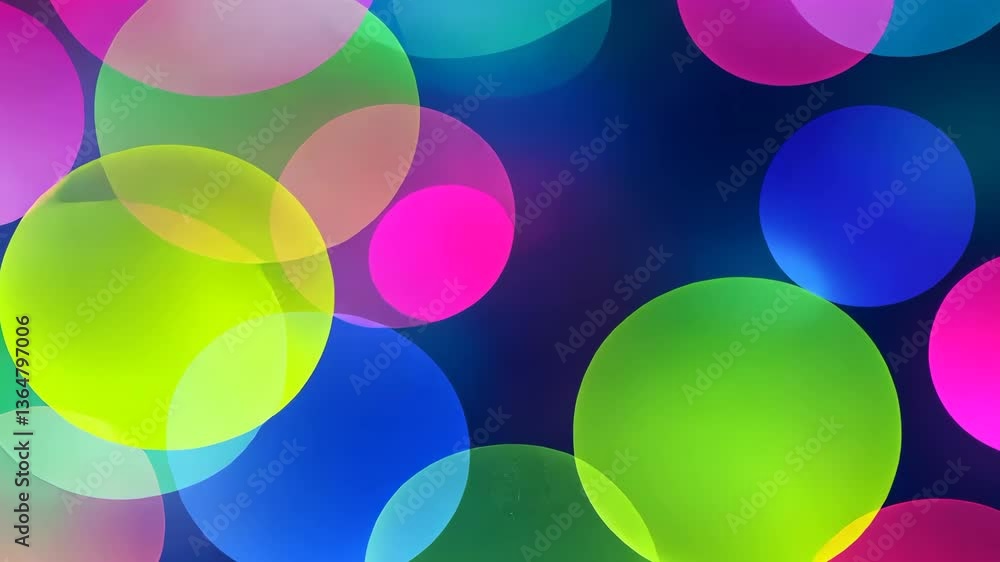 Poster abstract colorful circle bokeh background