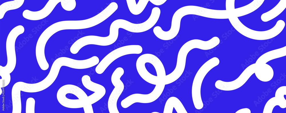 Poster fluid wave elements of white squiggly designs.vector graphic pattern with wavy lines in white colors