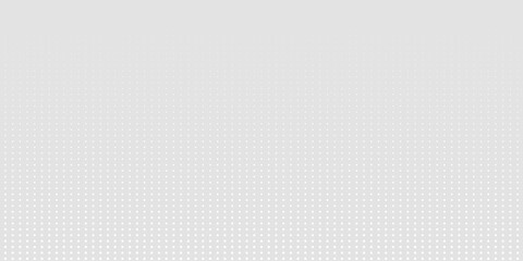 Dotted gradient vector illustration, white and black halftone background, horizontal seamless dotted lines, monochrome dots texture backdrop, retro effect. modern