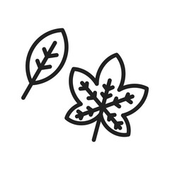 Leaf II icon vector image. Suitable for mobile apps, web apps and print media.