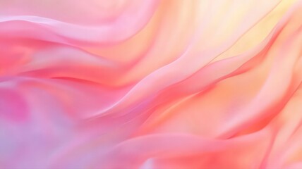 Fototapeta premium Abstract Pink and Orange Fabric Texture with Soft Waves