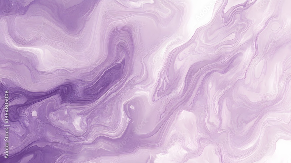 Poster abstract purple marble texture, soft swirling patterns creating a calming atmosphere, ideal for back