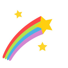 Rainbow Shooting Star
