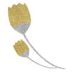 silver and gold bud