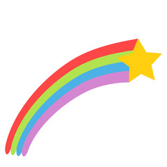 Rainbow Shooting Star