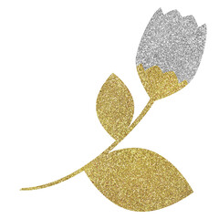 silver and gold bud