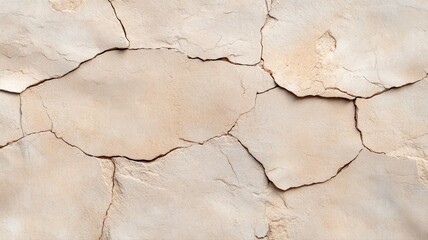 Close-up of cracked earth texture showing intricate patterns and natural details of dried soil.