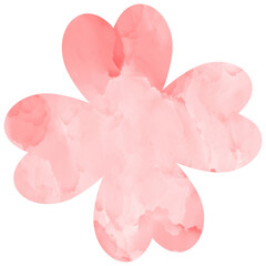 watercolor pink clover