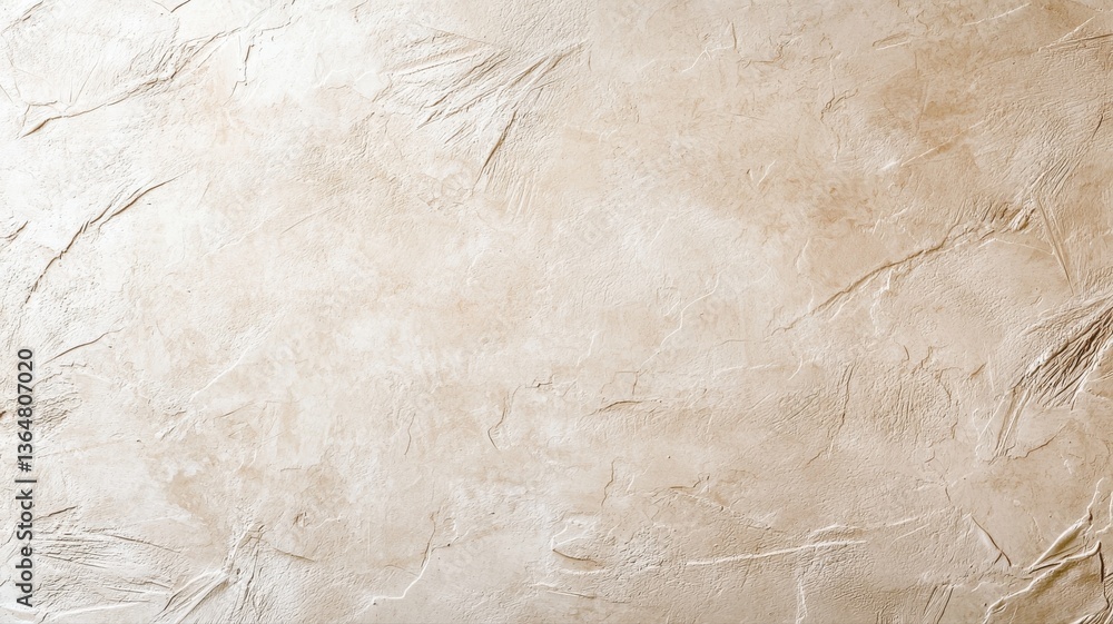 Poster close-up of textured beige surface with crumples and creases, perfect for background or design proje