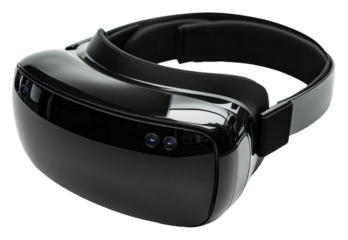 Exploring virtual reality headsets tech showcase indoor cut out