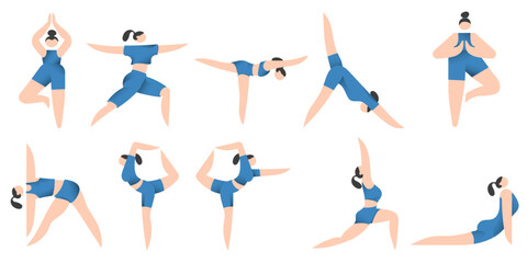 Yoga Pose Illustration