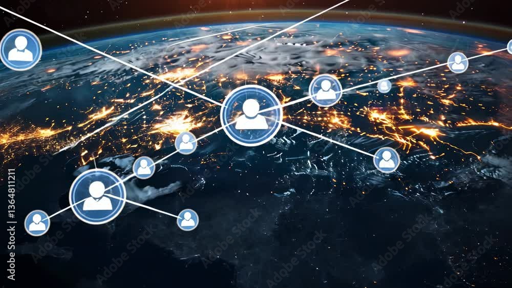 Poster global network connectivity: a visual representation of interconnectedness