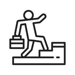 Career icon vector image. Suitable for mobile apps, web apps and print media.