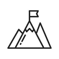 Mission icon vector image. Suitable for mobile apps, web apps and print media.