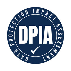 DPIA data protection impact assessment symbol icon