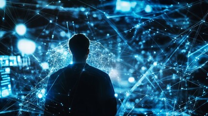 A quantum physicist developing quantum encryption for secure communications, advanced lab with real-time quantum computing and cryptographic simulations, Scientific style