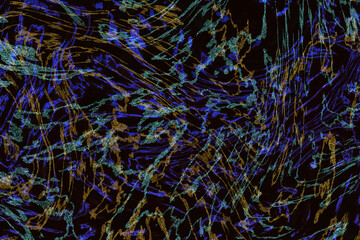 Abstract luxury black granite marble glow dark teal gold blue mineral