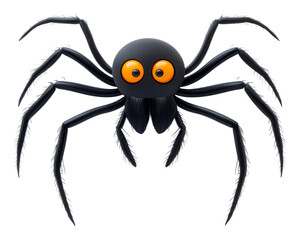 Obraz premium Playful spider digital fun environment whimsical view cut out