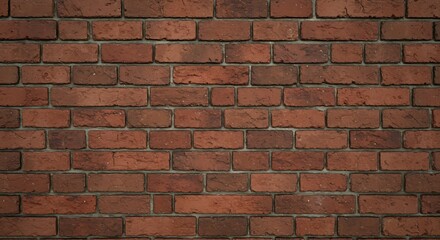 Obraz premium Rustic Red Brick Wall Texture Subtle Lighting. AI Generated