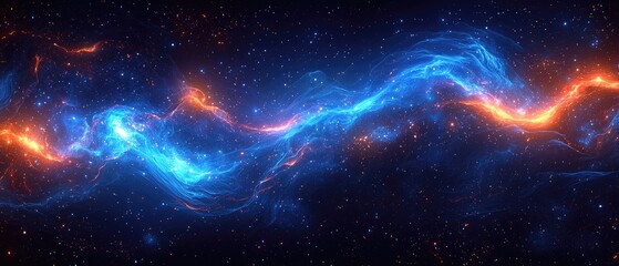 Fototapeta premium Cosmic Nebulae Flow