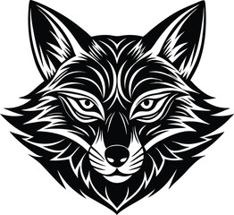 Fototapeta premium fox head icon vector 