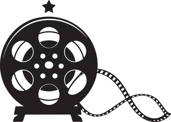 Film Reel Icon, Cinema Movie Reel Icon