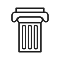 Column icon vector image. Suitable for mobile apps, web apps and print media.
