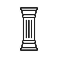 Pillar icon vector image. Suitable for mobile apps, web apps and print media.