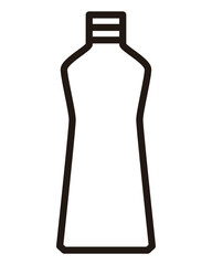 シンプルなペットボトルのイラスト