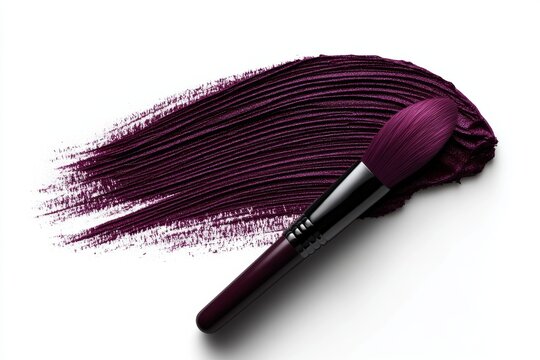 A single Viva Magenta brushstroke on a pure white background, symbolizing creativity and bold expression